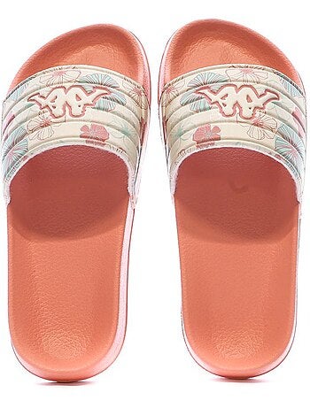 Chinelos kappa sartwow 2 rosa com logótipo para mulher