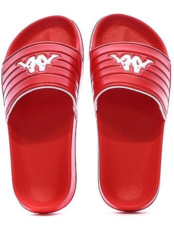 Chinelos kappa sarty kid vermelhos para menino com logótipo