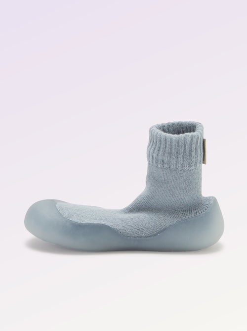 Chinelos Meias de Motricidade 3 'Primeiros Passos' - Kitchoun - Kiabi