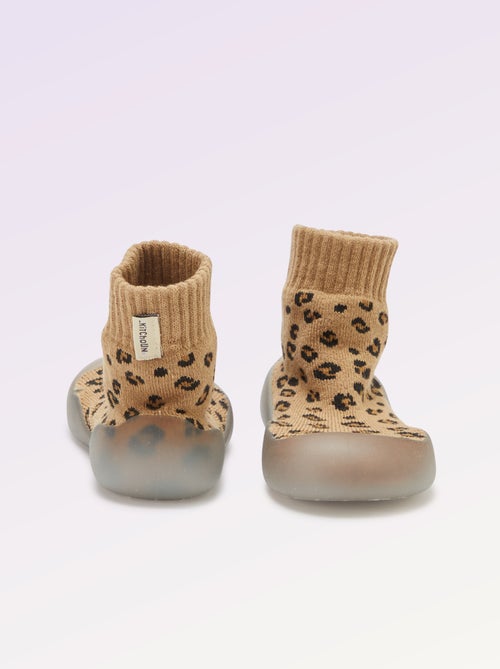 Chinelos Meias de Motricidade 3 'Primeiros Passos' - Kitchoun - Kiabi