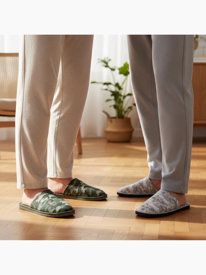 Chinelos Mulas Homem Acolchoados KAPPA Pack 2 Pares Cinza-cáqui - Kiabi