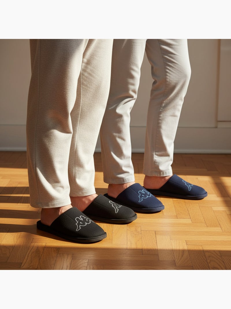 Chinelos Mulas Homem Acolchoados KAPPA Pack 2 Pares Preto Azul - Kiabi