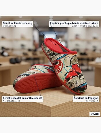 Chinelos mules homem ozabi fantasia espanha