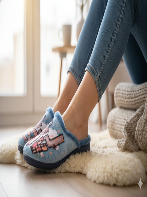 Chinelos Mules mulher PHOTOPRINT - Kiabi Chinelos Mules mulher PHOTOPRINT - Kiabi