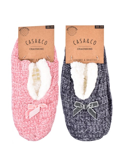 Chinelos Mulher CASA AND CO Pack de 2 - Kiabi Chinelos Mulher CASA AND CO Pack de 2 - Kiabi
