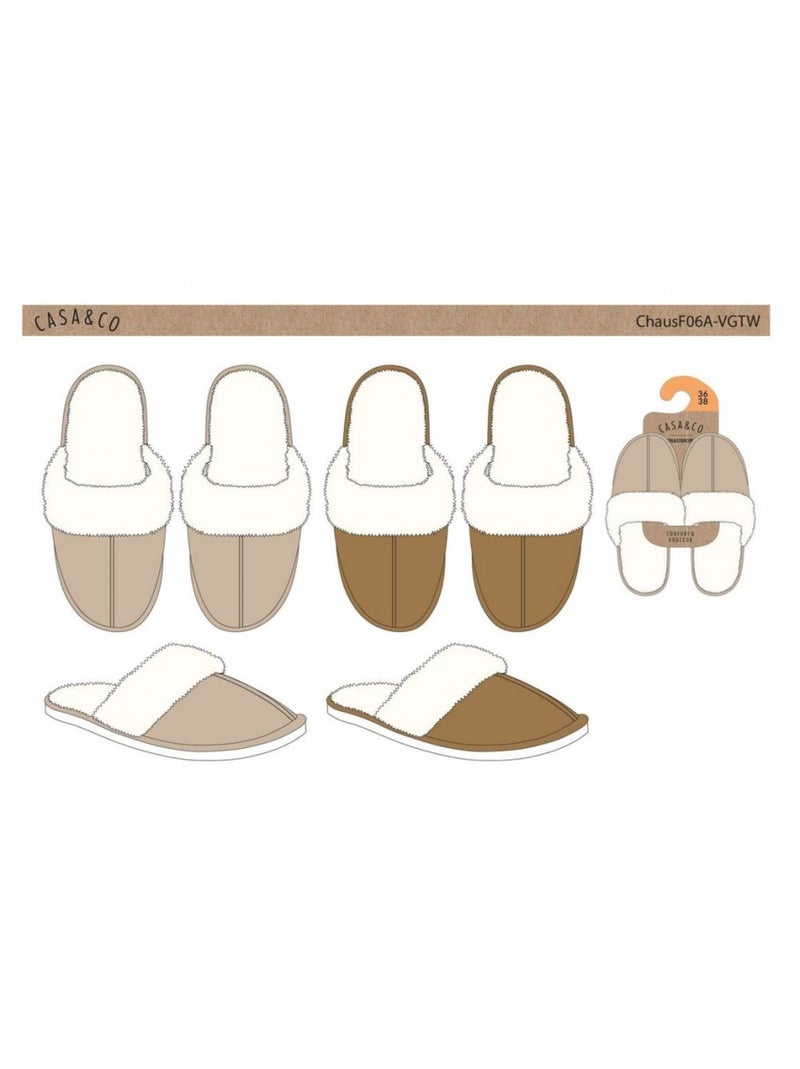 Chinelos mulher casa and co pack de 2 Multicolorido - Kiabi