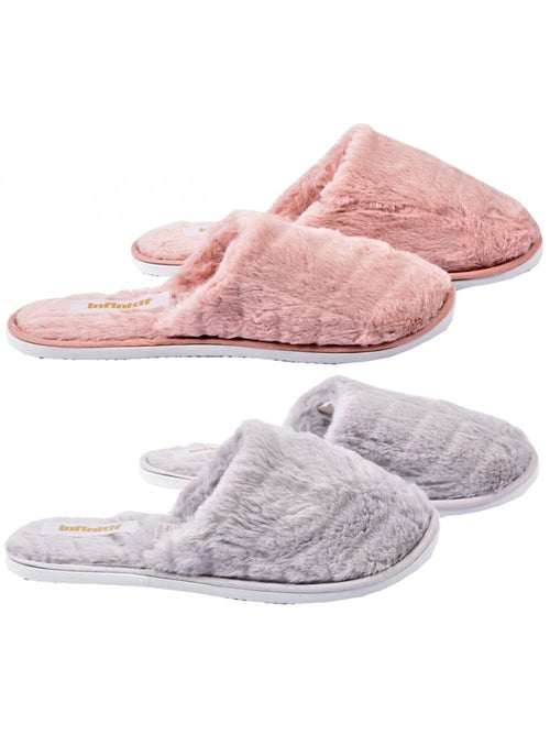 Chinelos Mulher INFINITIF Pack de 2 - Kiabi Chinelos Mulher INFINITIF Pack de 2 - Kiabi