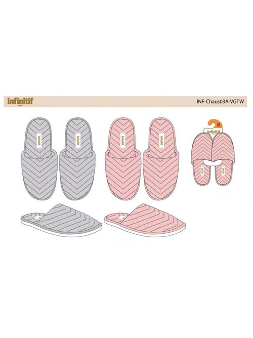 Chinelos Mulher INFINITIF Pack de 2 - Kiabi Chinelos Mulher INFINITIF Pack de 2 - Kiabi