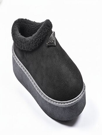 Chinelos mulher inverno mule estilo escandinavo nd10882