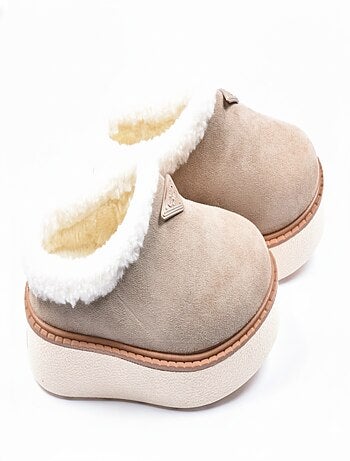 Chinelos mulher inverno mule estilo escandinavo nd10882