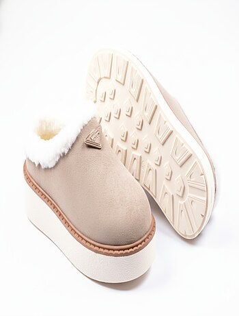 Chinelos mulher inverno mule estilo escandinavo nd10882