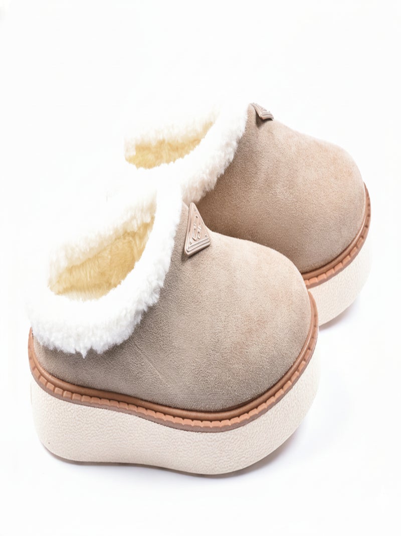 Chinelos mulher inverno mule estilo escandinavo nd10882 Toupe - Kiabi