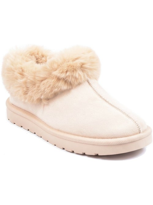 Chinelos mulher inverno nórdico ozabi, sola ranhurada interior exterior - Kiabi Chinelos mulher inverno nórdico ozabi, sola ranhurada interior exterior - Kiabi