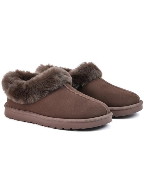 Chinelos mulher inverno nórdico ozabi, sola ranhurada interior exterior - Kiabi Chinelos mulher inverno nórdico ozabi, sola ranhurada interior exterior - Kiabi