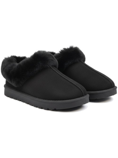 Chinelos mulher inverno nórdico ozabi, sola ranhurada interior exterior - Kiabi Chinelos mulher inverno nórdico ozabi, sola ranhurada interior exterior - Kiabi