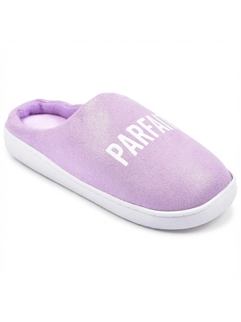 Chinelos Mulher Lurex Brilho Roxo - Kiabi