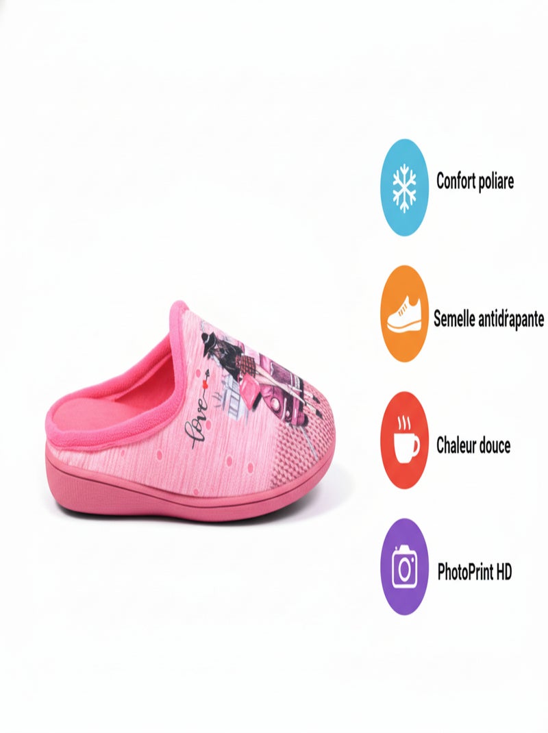 Chinelos Mulher Mule PhotoPrint Rosa - Kiabi