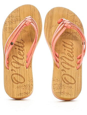 Chinelos O'Neill Ditsy para Menina Rosa/Castanho