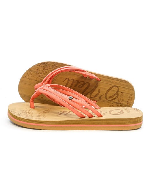 Chinelos O'Neill Ditsy para Menina Rosa/Castanho - Kiabi