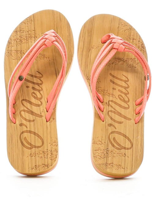 Chinelos O'Neill Ditsy para Menina Rosa/Castanho - Kiabi