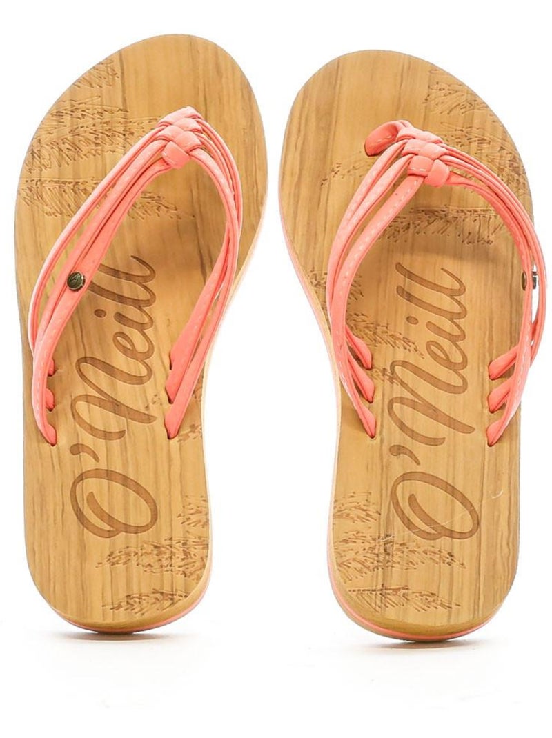 Chinelos O'Neill Ditsy para Menina Rosa/Castanho Rosa - Kiabi
