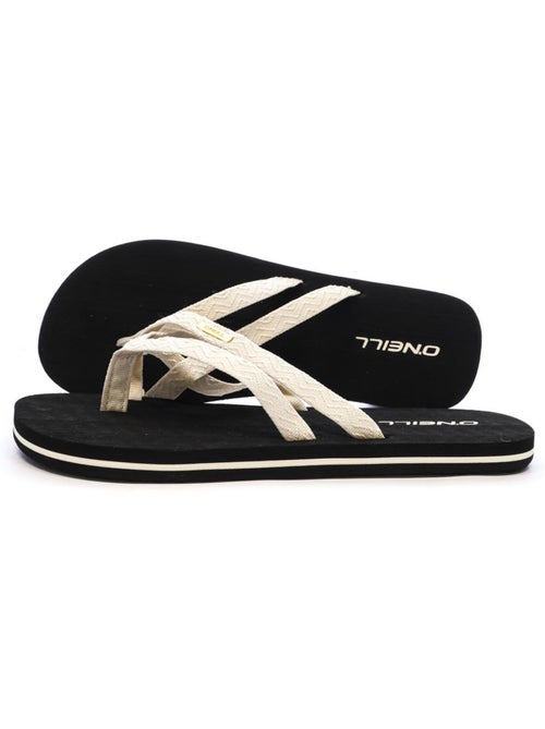 Chinelos O'Neill Ditsy Strap Pretos/Beige para Mulher - Kiabi Chinelos O'Neill Ditsy Strap Pretos/Beige para Mulher - Kiabi