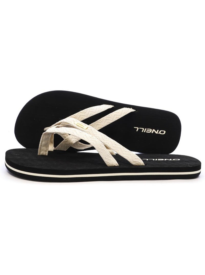 Chinelos O'Neill Ditsy Strap Pretos/Beige para Mulher Bege - Kiabi