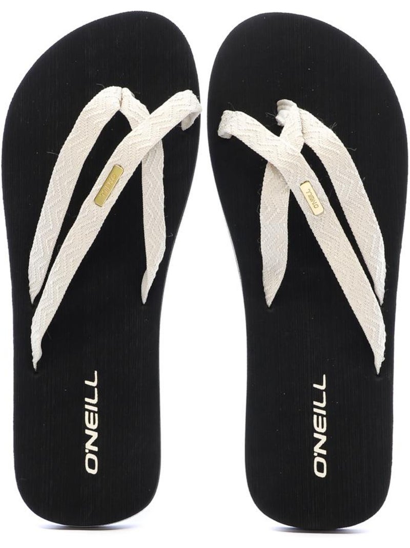 Chinelos O'Neill Ditsy Strap Pretos/Beige para Mulher Bege - Kiabi