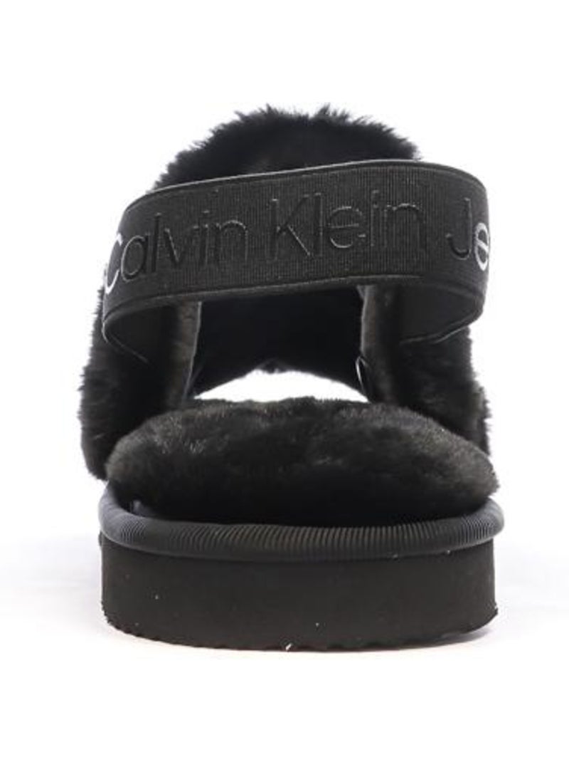 Chinelos Pretos Calvin Klein Jeans para Mulher Preto - Kiabi