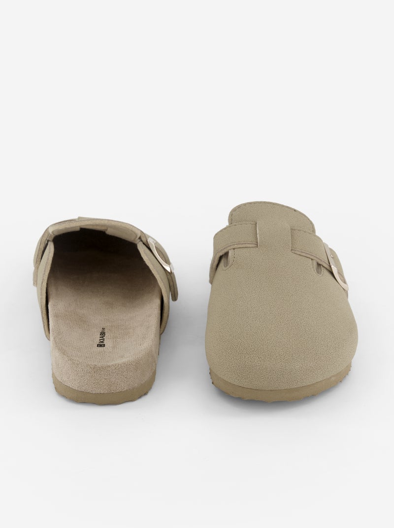 Chinelos Sabot Castanho - Kiabi