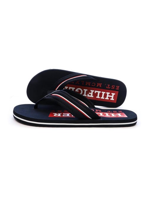 Chinelos Tommy Hilfiger Corporate para Homem Pretos - Kiabi