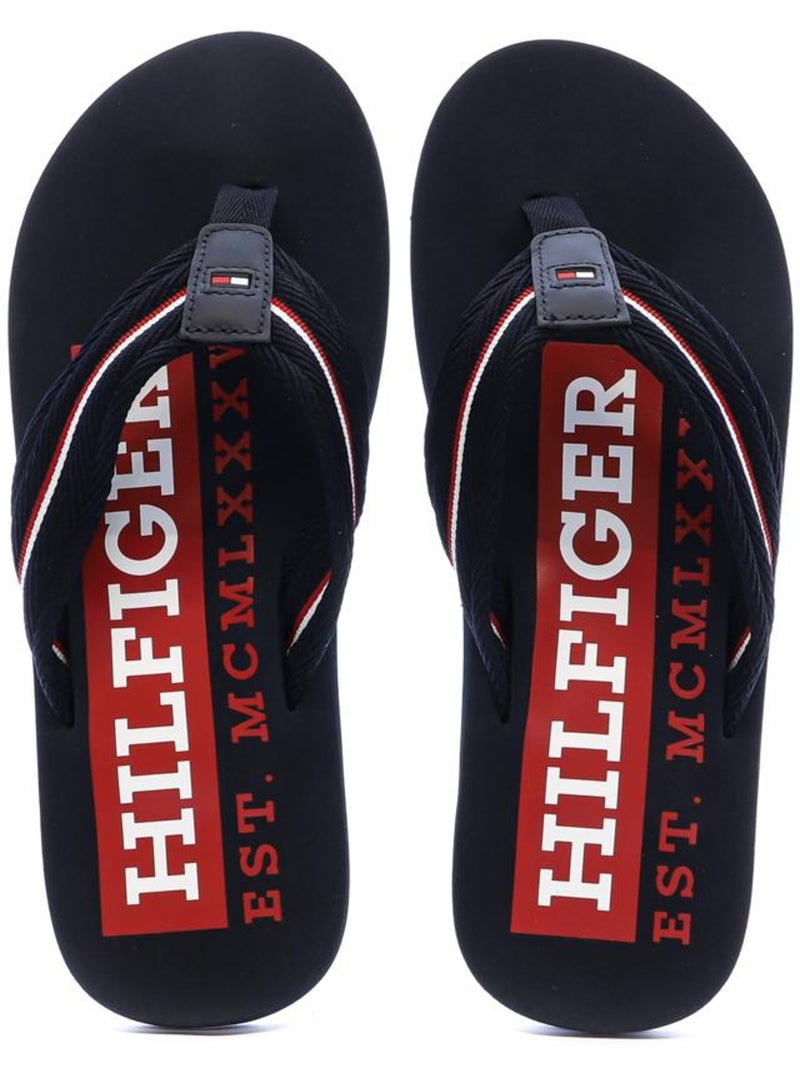 Chinelos Tommy Hilfiger Corporate para Homem Pretos Preto - Kiabi