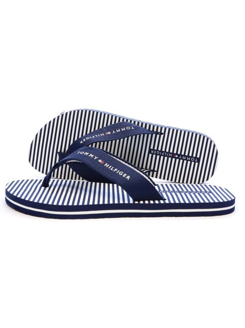Chinelos Tommy Hilfiger Ithaca para Mulher Branco/Azul Marinho - Kiabi