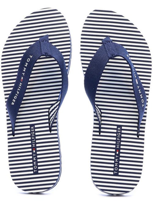 Chinelos Tommy Hilfiger Ithaca para Mulher Branco/Azul Marinho - Kiabi