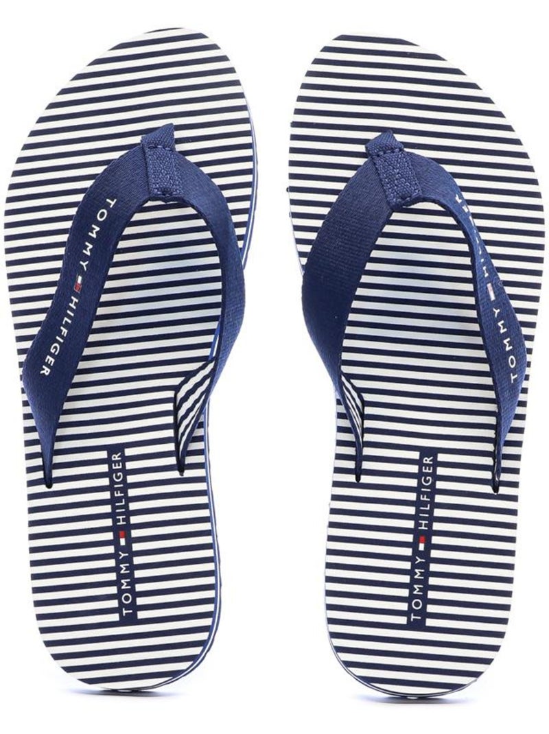 Chinelos Tommy Hilfiger Ithaca para Mulher Branco/Azul Marinho Azul-marinho - Kiabi