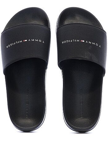 Chinelos Tommy Hilfiger Texturizados Pretos para Homem
