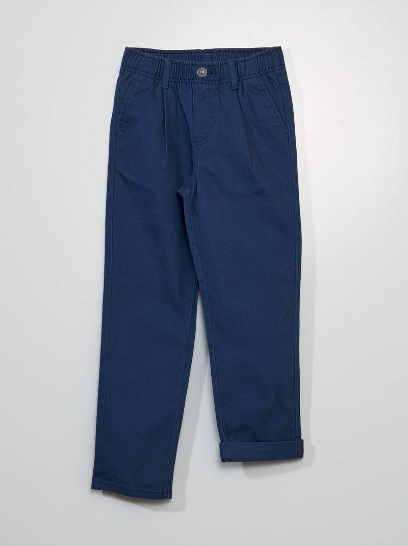 Chino elásticas AZUL - Kiabi
