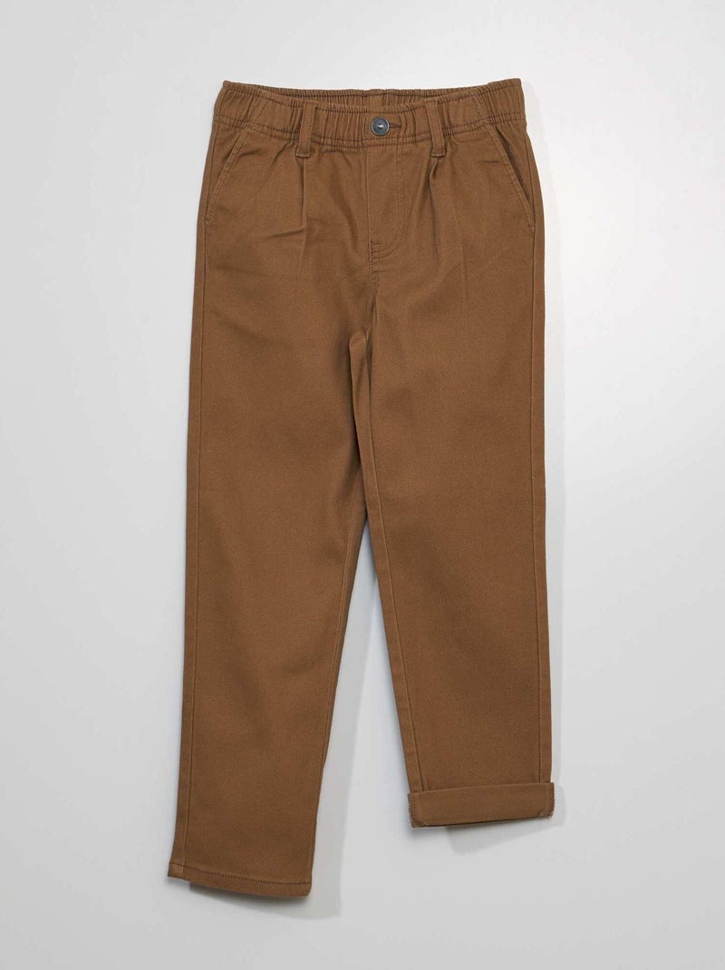 Chino elásticas BEGE - Kiabi