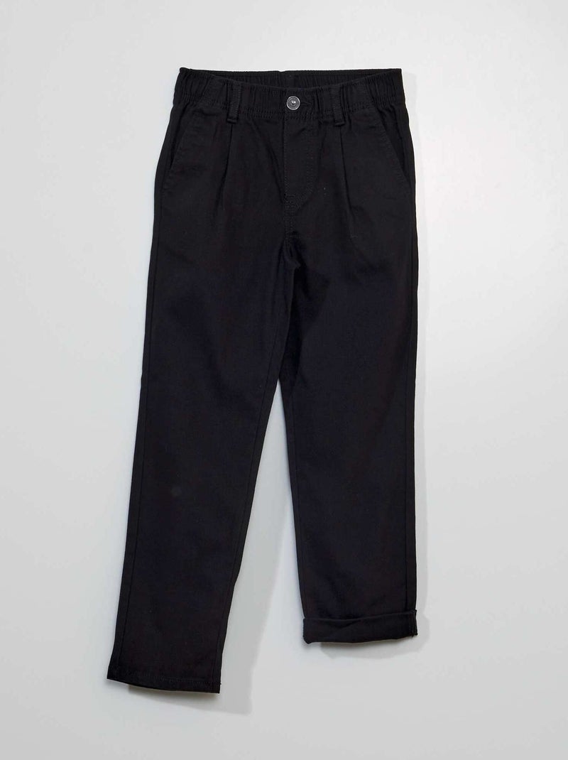 Chino elásticas Preto - Kiabi
