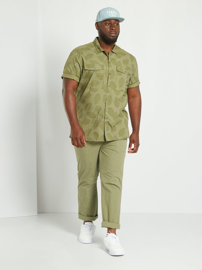 Chino lisas Verde Lichene - Kiabi