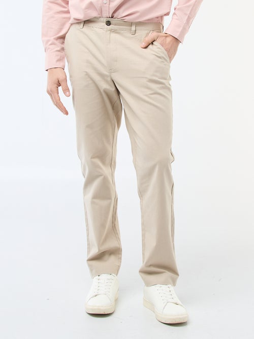Chino liso cintura normal - Kiabi