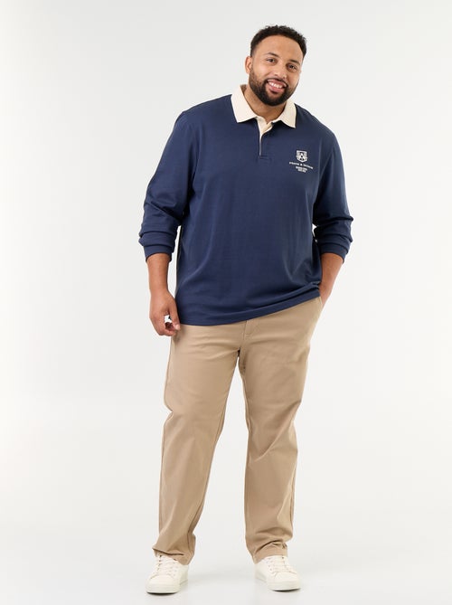 Chino liso de cintura padrão - Kiabi Chino liso de cintura padrão - Kiabi