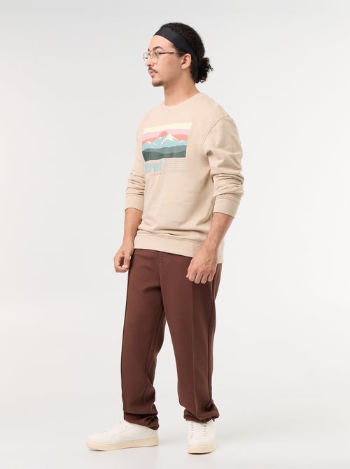 Chino liso regular - coleção fácil de vestir - Kiabi Chino liso regular - coleção fácil de vestir - Kiabi