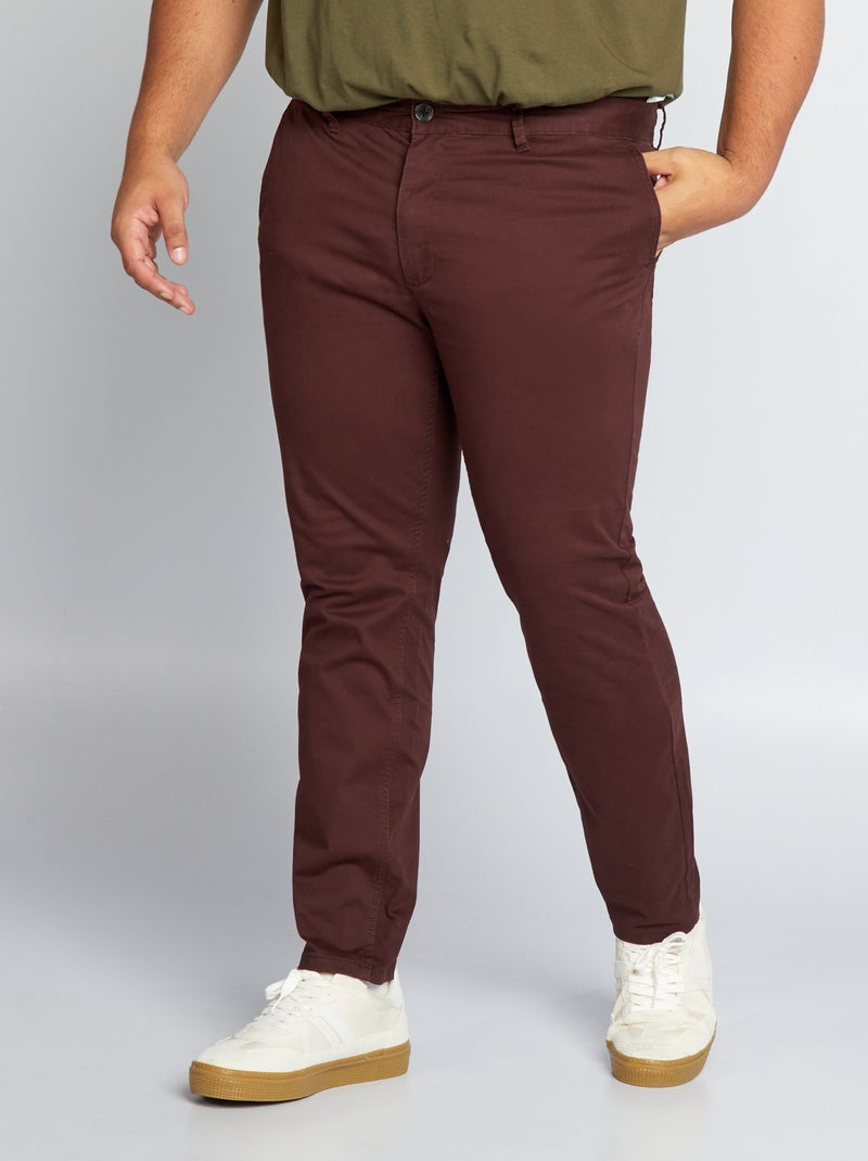 Chino slim - C32 ROXO - Kiabi