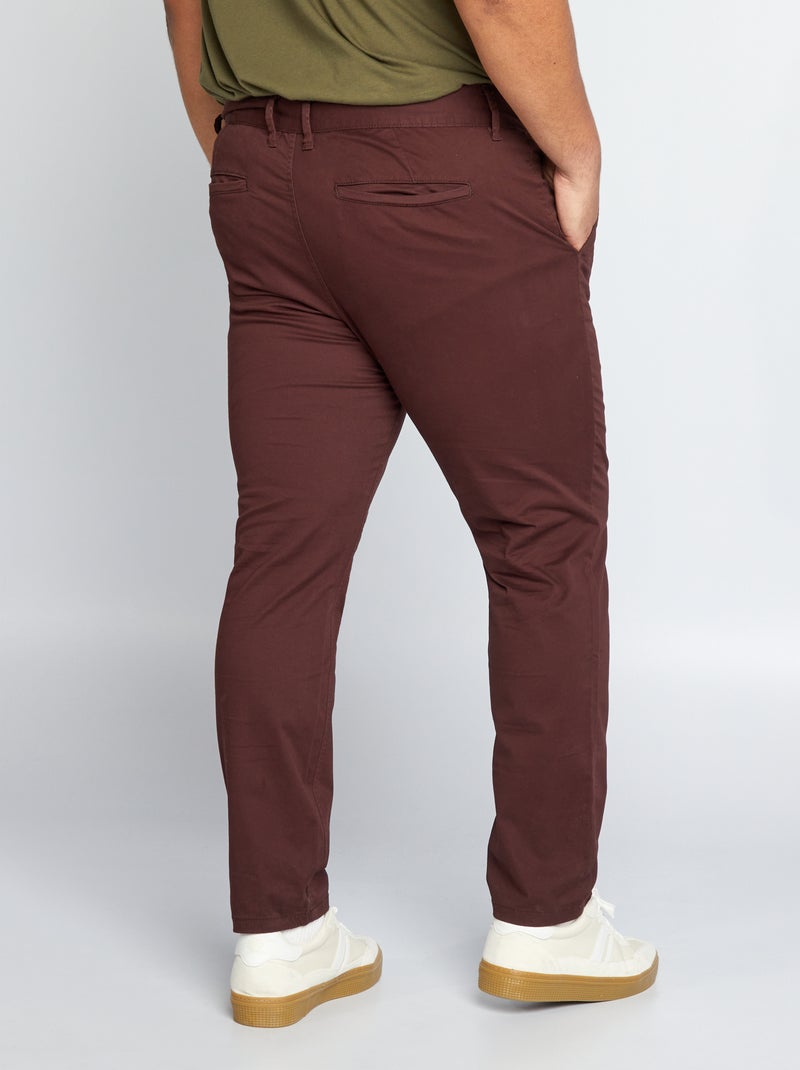 Chino slim - C32 ROXO - Kiabi