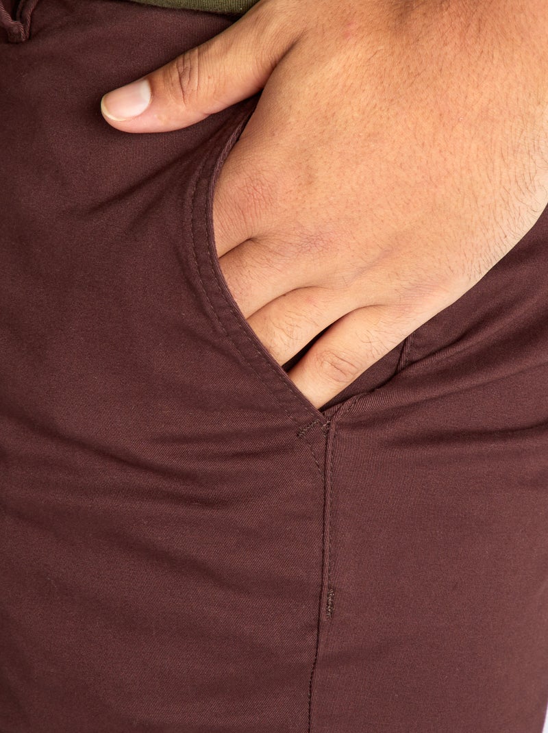 Chino slim - C32 ROXO - Kiabi