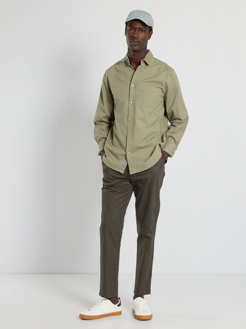 Chino slim lisas CAQUI - Kiabi