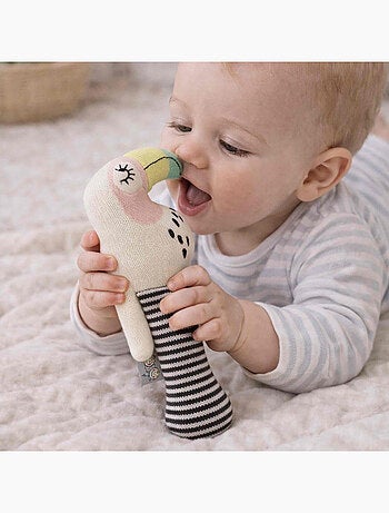 Chocalho bebé em algodão orgânico | sevira kids