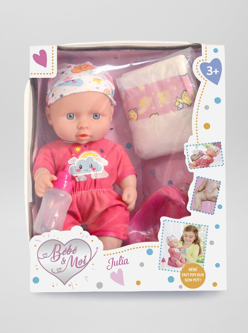 Chorão 'Julia' da 'Bébé et Moi' Branco/ Rosa - Kiabi