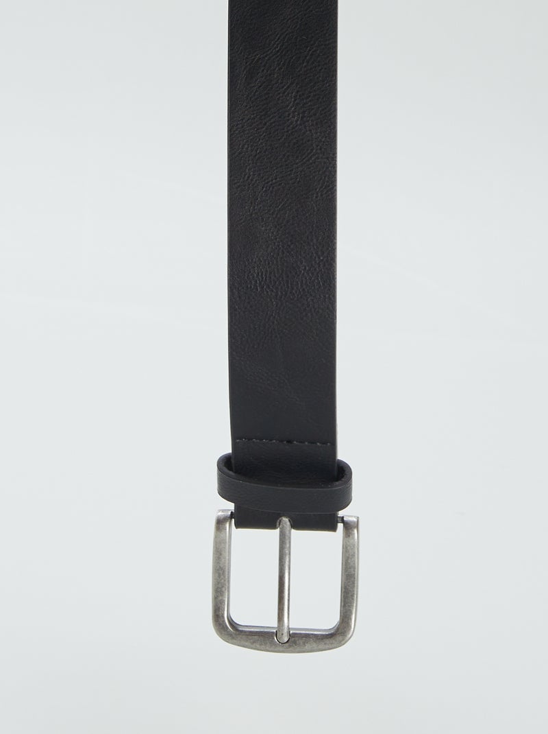 Cinto básico com fivela metálica PRETO - Kiabi